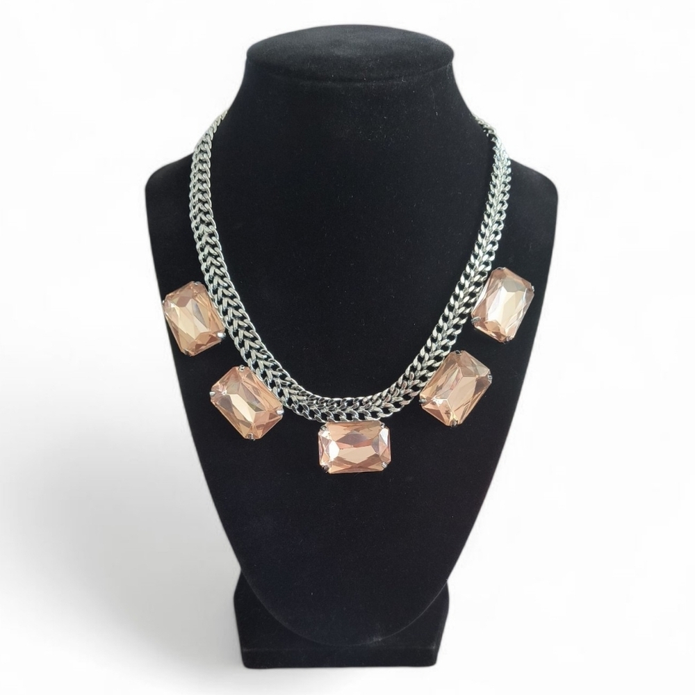 Simply Vera Vera Wang Pink Rhinestone Necklace